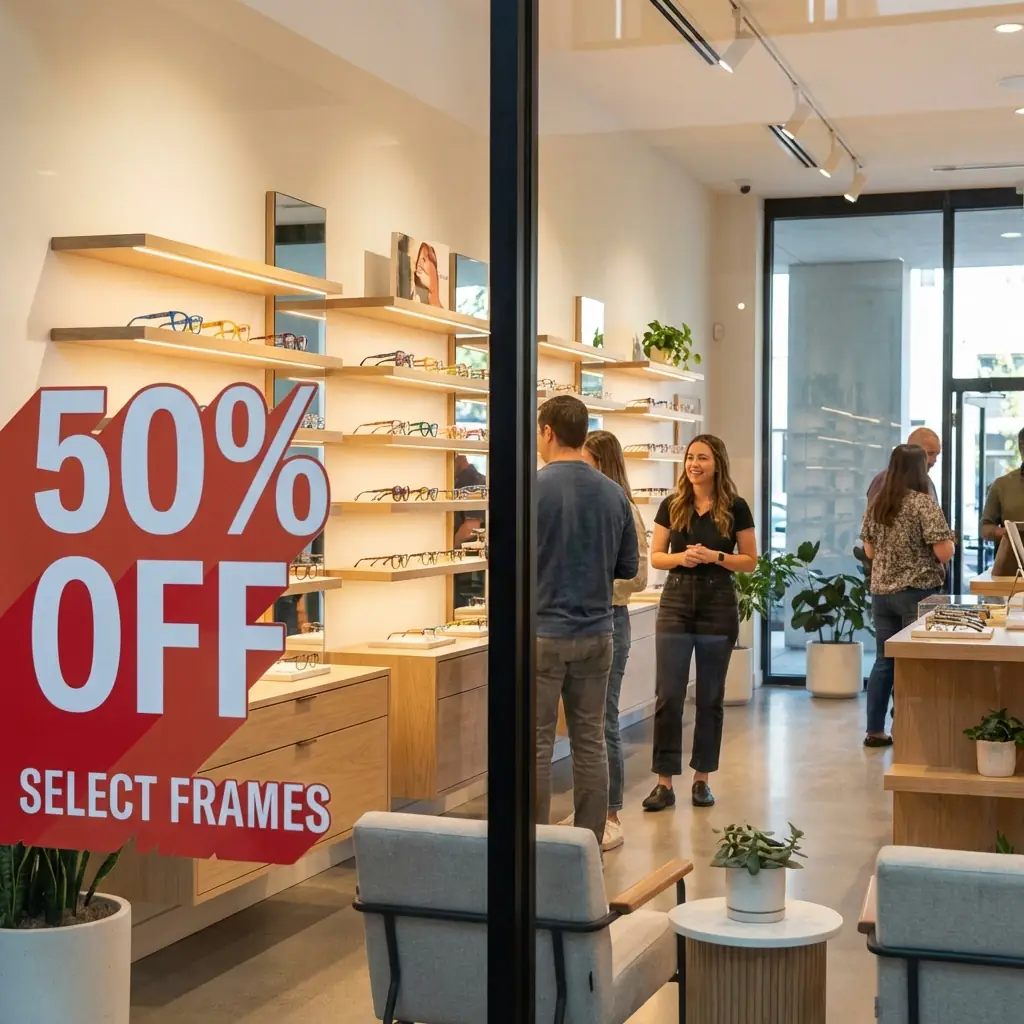 خصم 50% على النظارات الطبية والشمسية